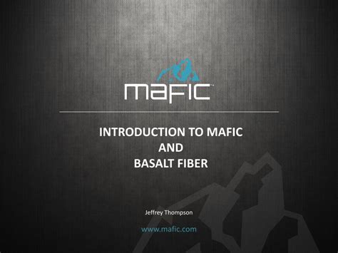 Introduction to mafic